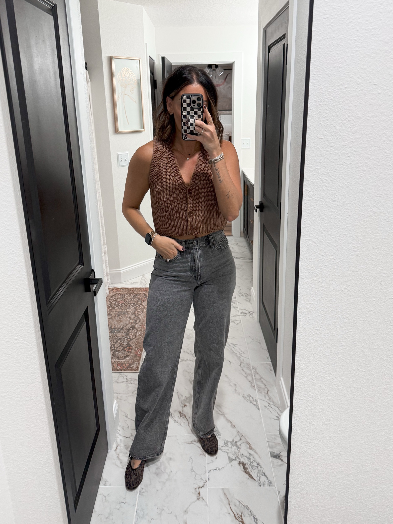 Sweater Vest-medium
Jeans-27L
Leopard Ballet Flats-tts 8

#LTKSaleAlert #LTKFallSale #LTKStyleTip