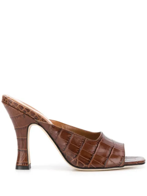 crocodile embossed mules | Farfetch (RoW)