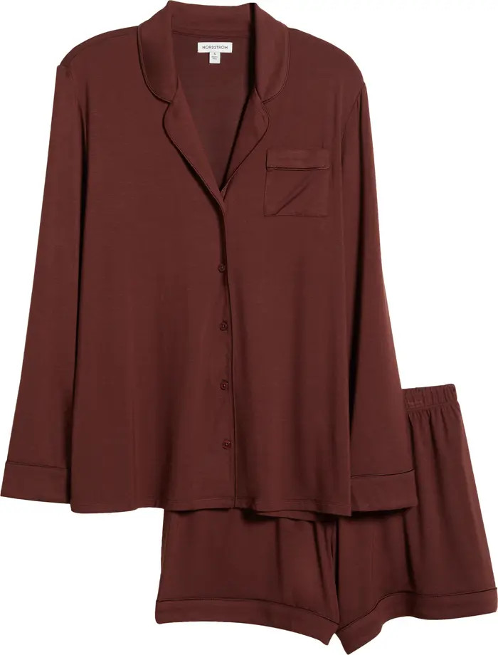 Moonlight Eco Long Sleeve Short Pajamas | Nordstrom