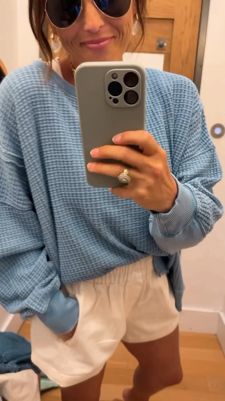 The cutest waffle knit crew from American Eagle! 

#LTKFindsUnder50 #LTKStyleTip