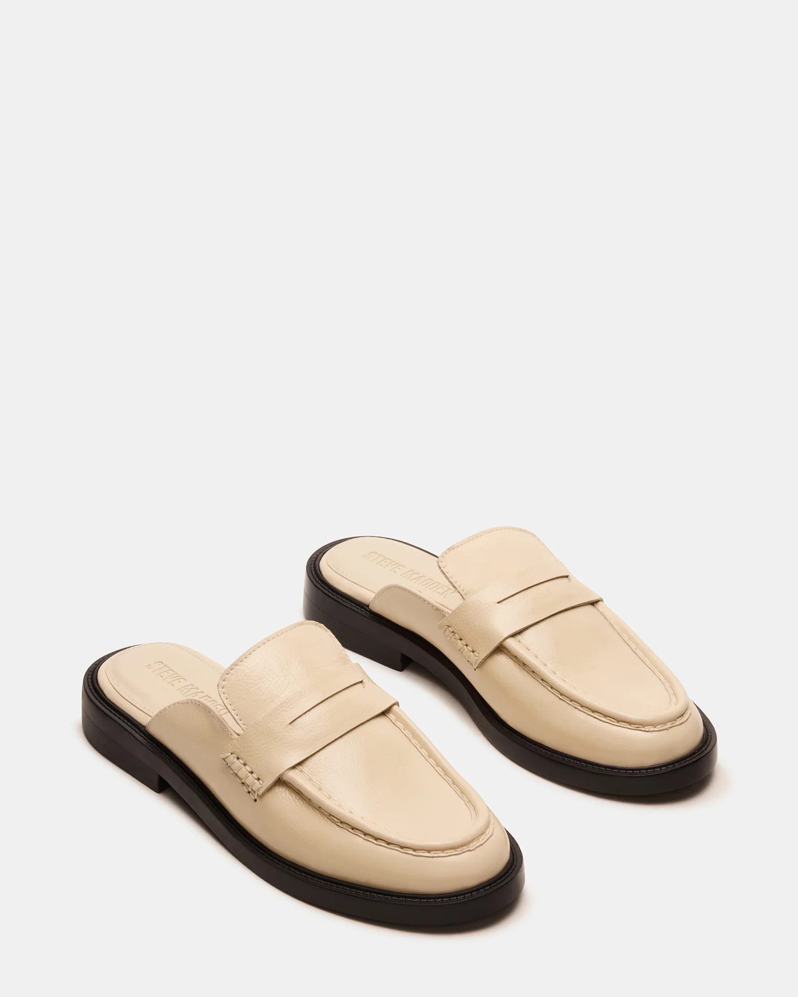 MULBERRY Bone Leather Women's Slip-On Mule Flat | Steve Madden (US)