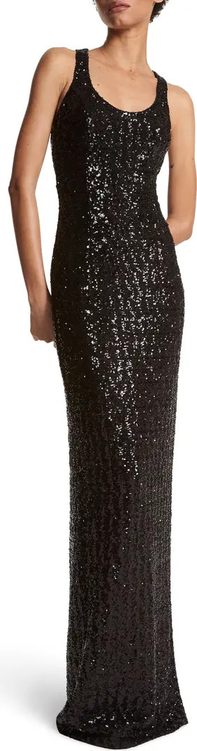 Michael Kors Collection Sequin Racerback Gown | Nordstrom | Nordstrom