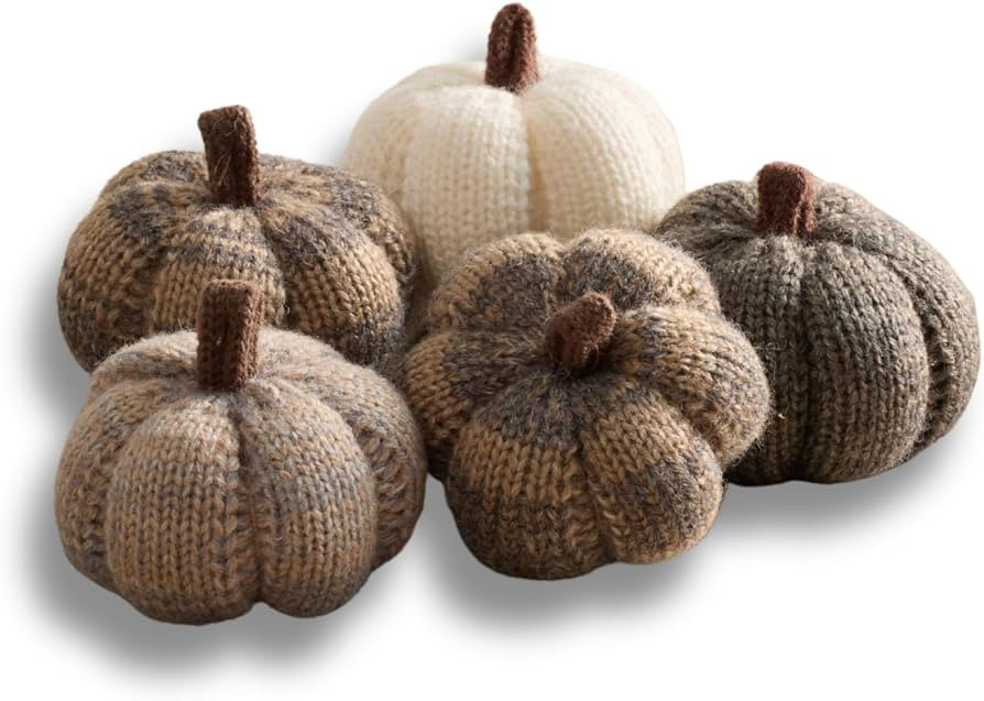 Your Heart's Content Mini Knit Pumpkins (Cobblestone 5) | Amazon (US)