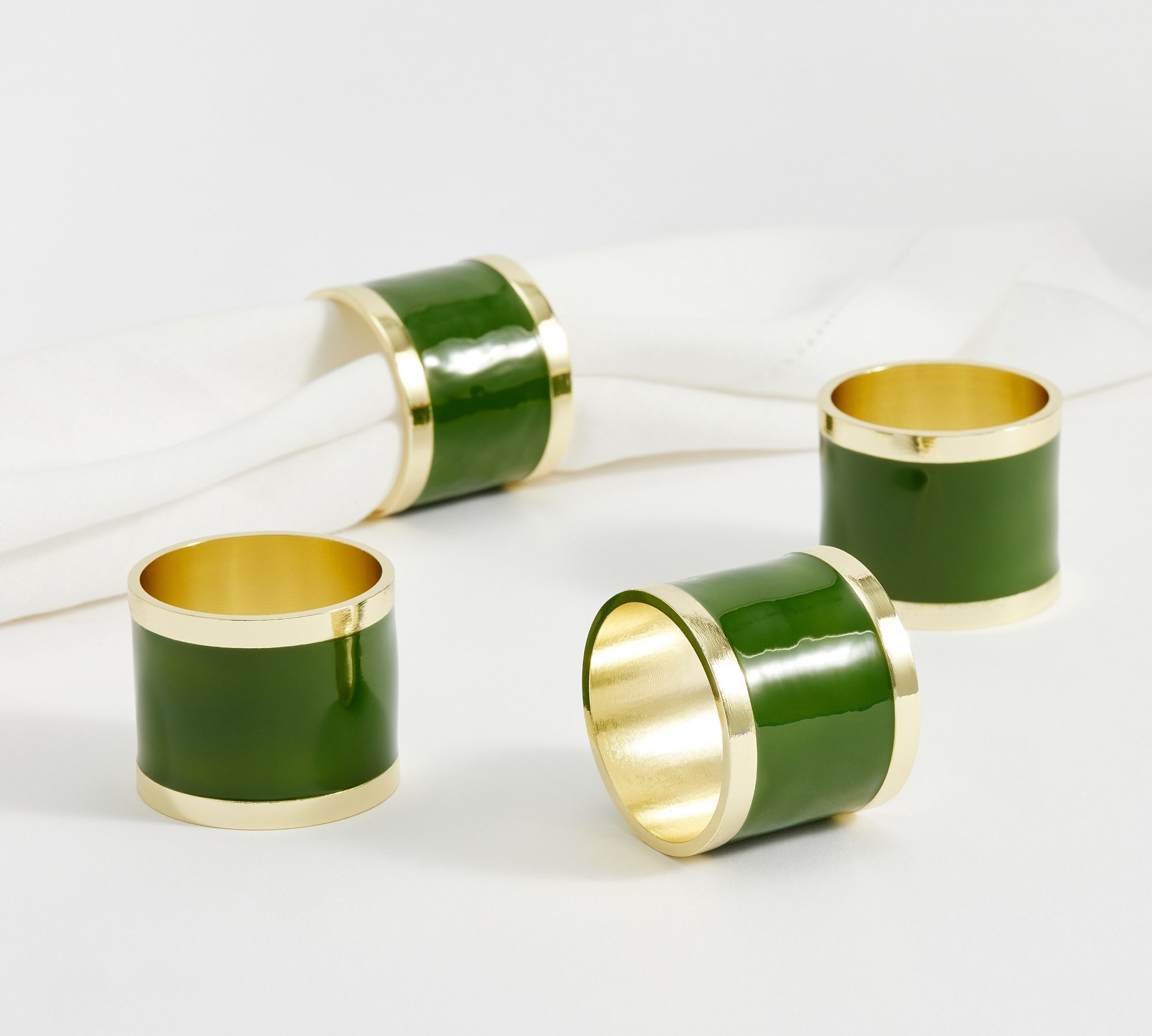 Enamel Band Napkin Rings - Set of 4 | Pottery Barn (US)