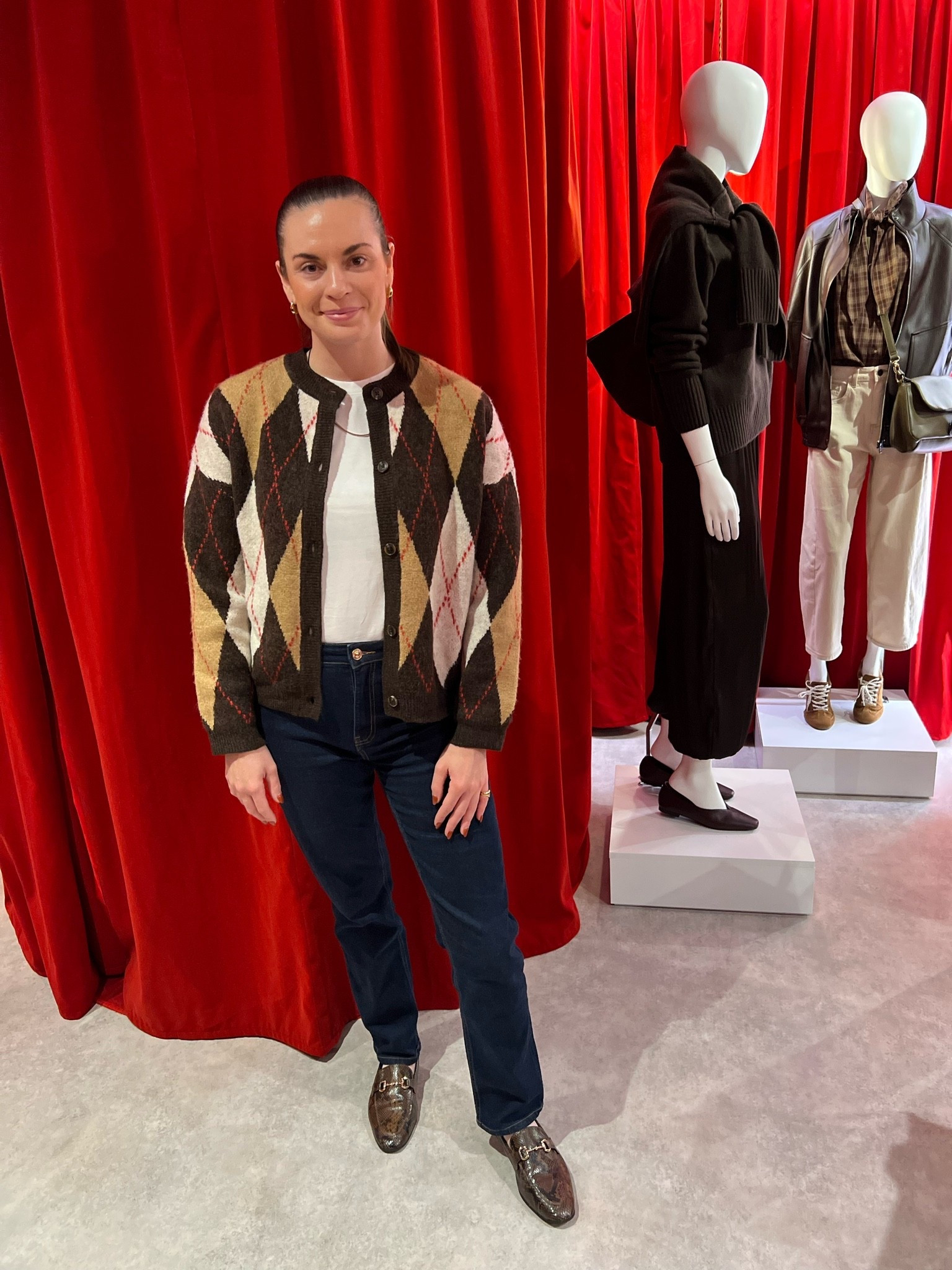 The looks I wore to deliver personal styling sessions for a big brand campaign with Matalan outside Westfield, London. 

Argyle pattern is all the rage and I love this brown colour way with a pop of red ❤️ elevates a simple jeans and tshirt look, alongside the fabulous snakeskin loafers!

Louise x
Gifted by Matalan ❤️

#LTKFashionMonth #LTKuk #LTKautumn
