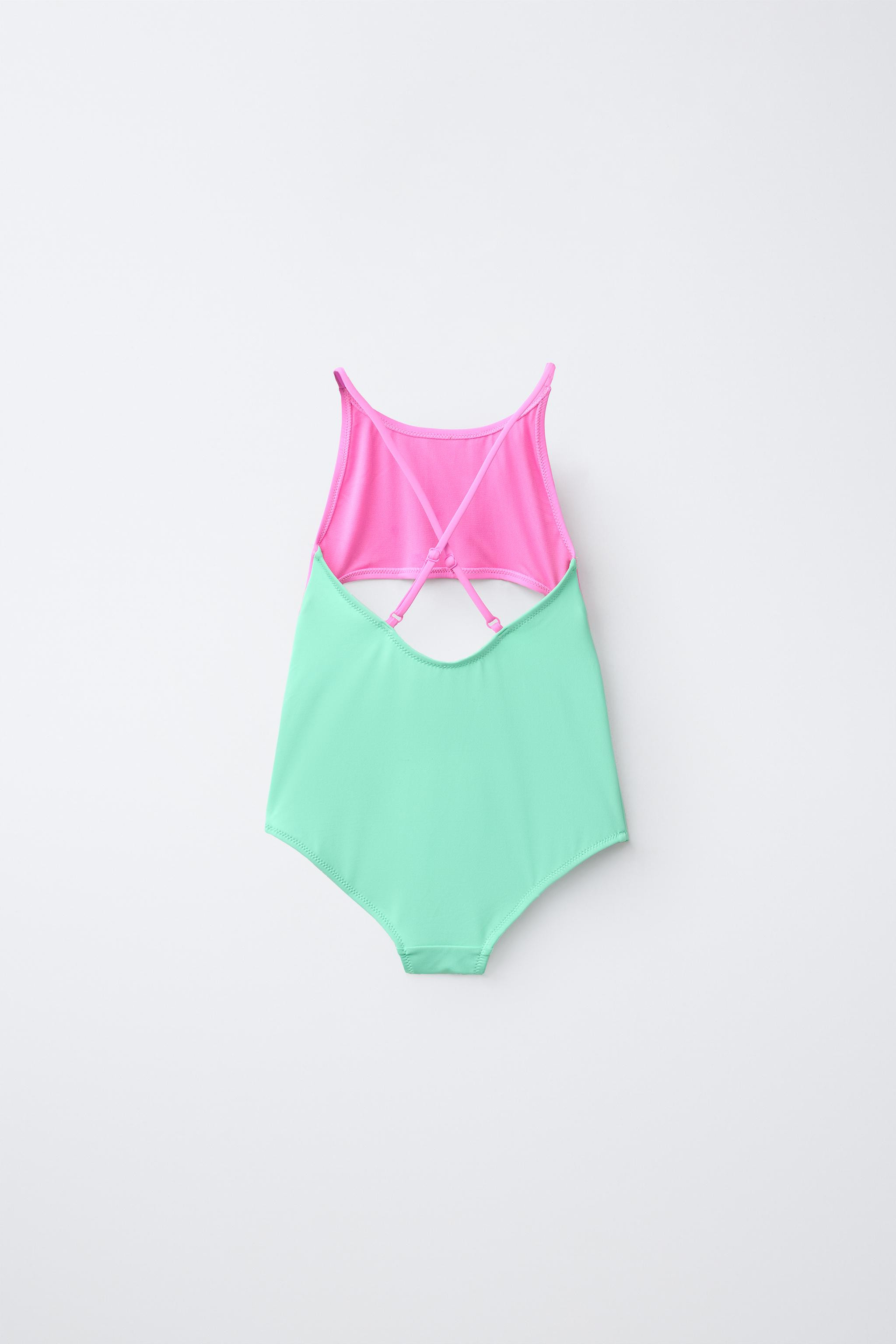 AGES 6-14 / KNOTTED CUT-OUT SWIMSUIT | Zara UK