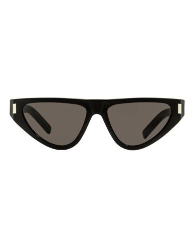Saint Laurent Saint Laurent Cat Eye Sl 468 Sunglasses Woman Sunglasses Black Size 55 Acetate | YOOX (US)