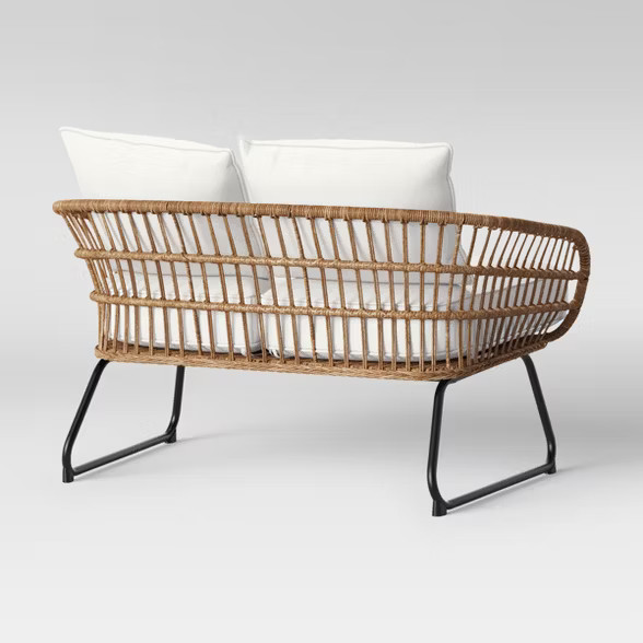 Southport Patio Loveseat Linen - Opalhouse™ | Target