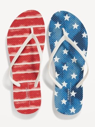 Patterned Flip-Flop Sandals for Women (Partially Plant-Based) | Old Navy (US)