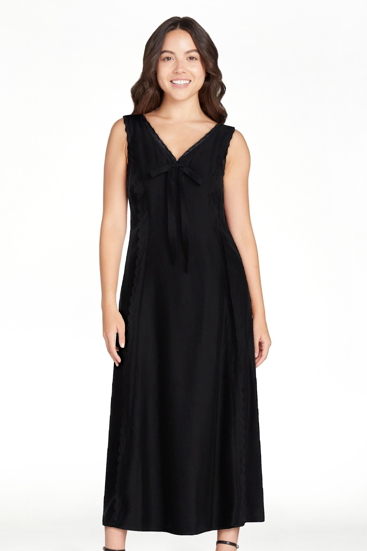 Scoop Women’s and Women's Plus Keyhole Maxi Dress, Sizes 0-26W | Walmart (US)