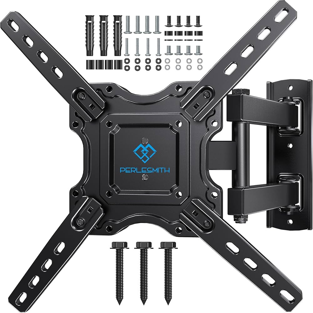 PERLESMITH UL Listed Full Motion TV Wall Mount for Most 26-60 inch Flat Curved OLED 4K TVs up to ... | Amazon (US)