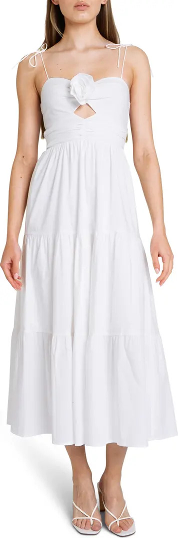 Victoria Tiered Ruffle Stretch Cotton Dress | Nordstrom