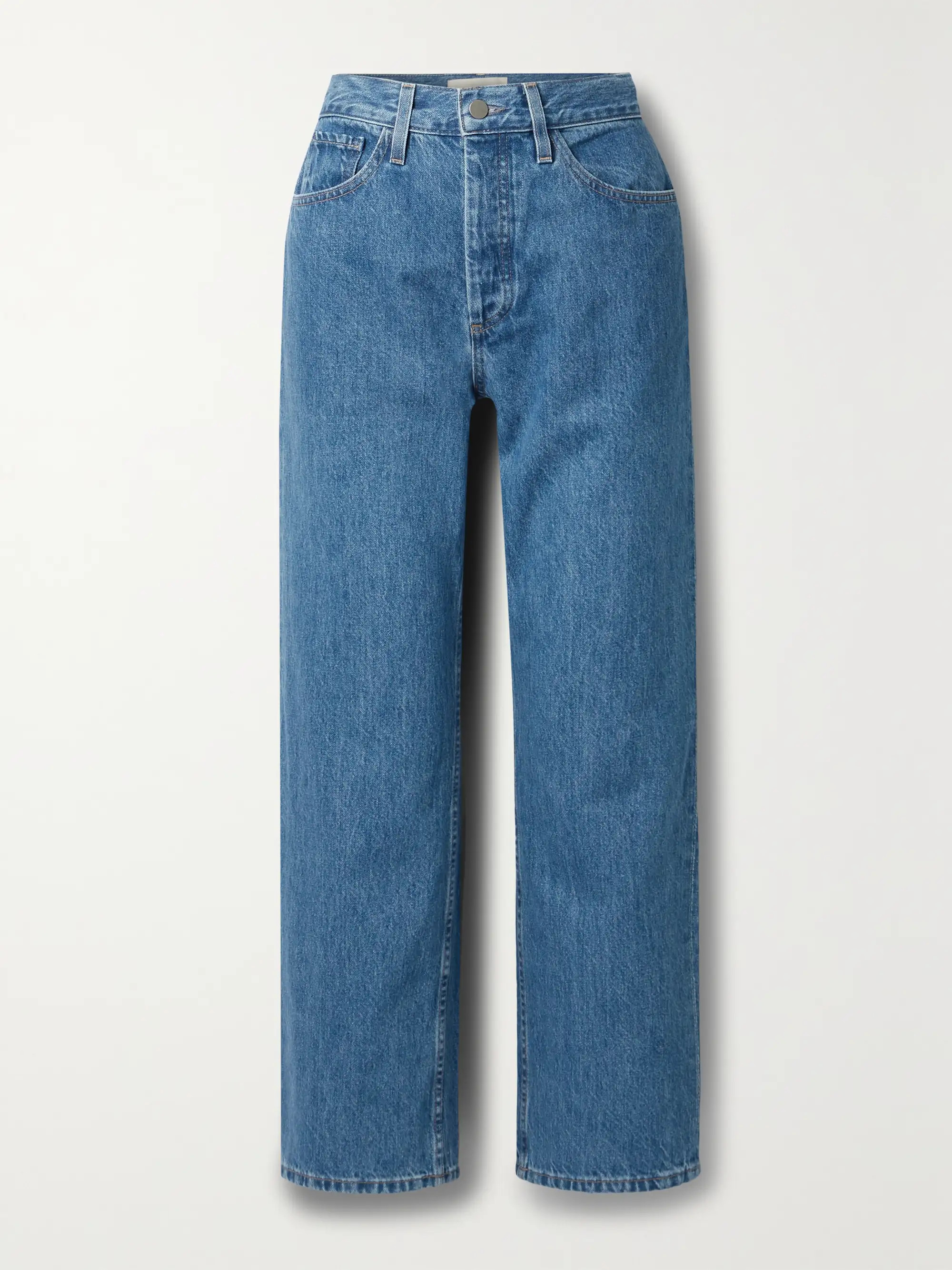 + NET SUSTAIN Georgina high-rise straight-leg organic jeans | NET-A-PORTER (UK & EU)