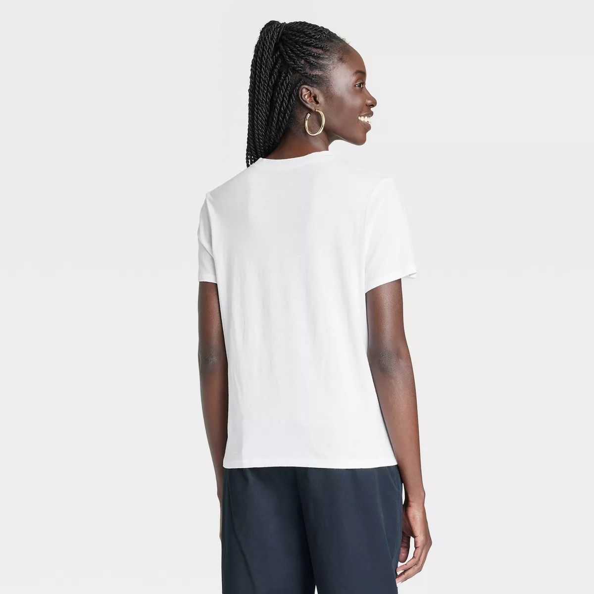 Women's Short Sleeve T-Shirt - A New Day™ White M | Target