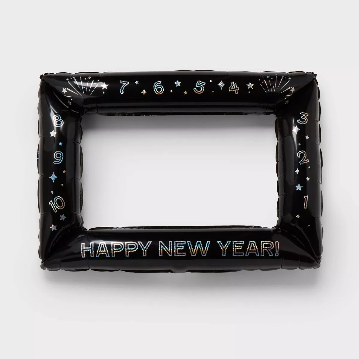 Happy New Year Inflatable Photo Frame Black - Spritz™ | Target