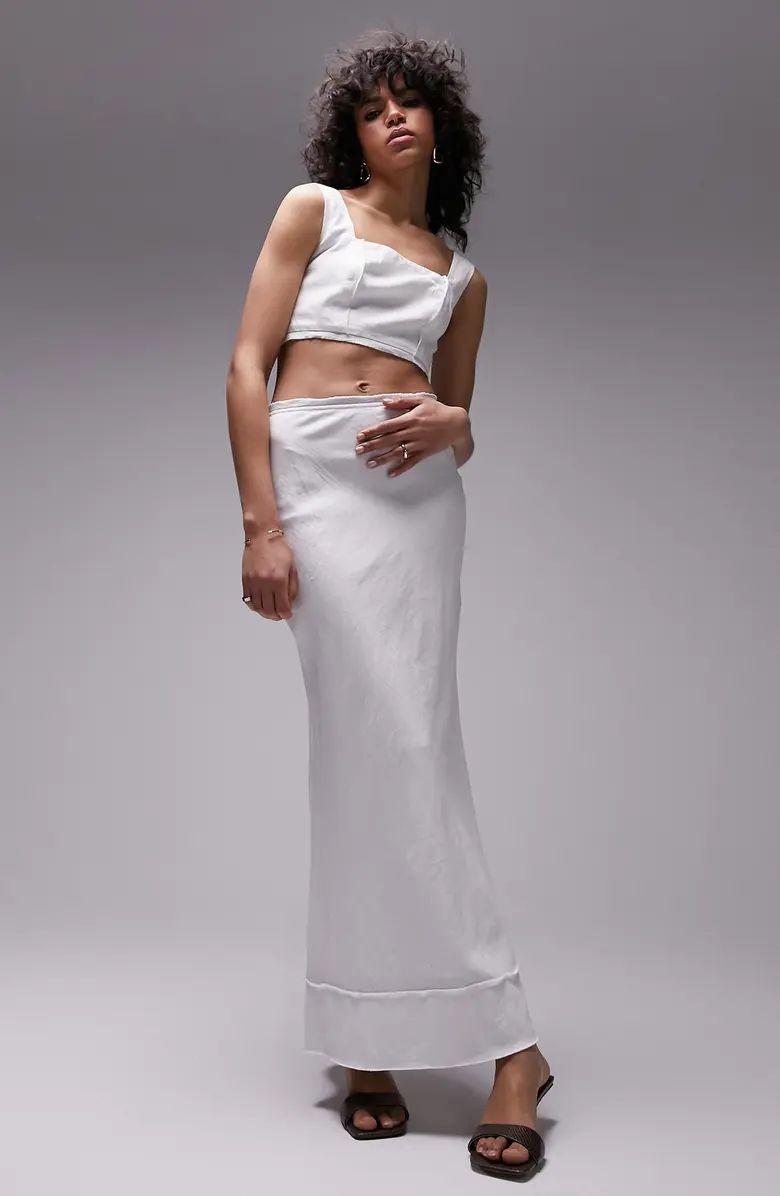 Cotton & Linen Maxi Skirt | Nordstrom