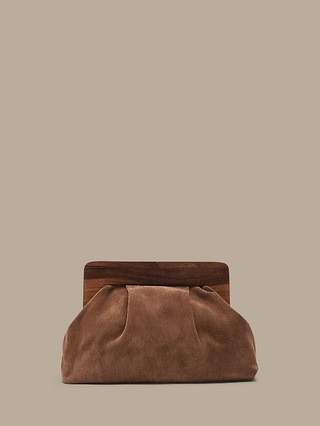 Pequena embreagem de camurça | Banana Republic (US)