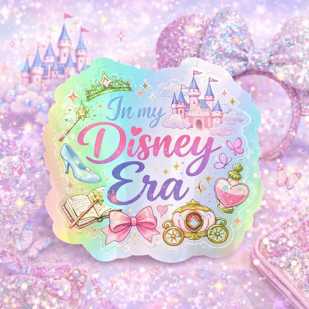 Whimsical Fairytale Princess Holographic Sticker - Magical Brush Script Vinyl Decal for Disney Er... | Etsy (US)