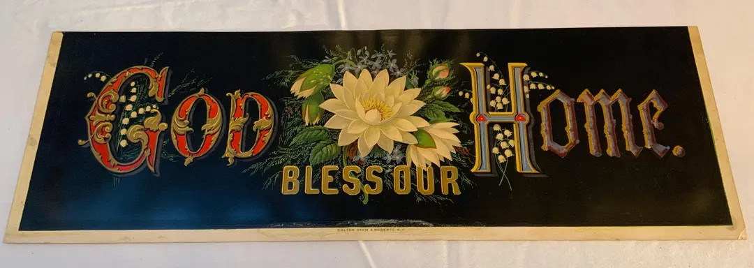 Wonderful Antique god Bless Our Home Print - Etsy | Etsy (US)