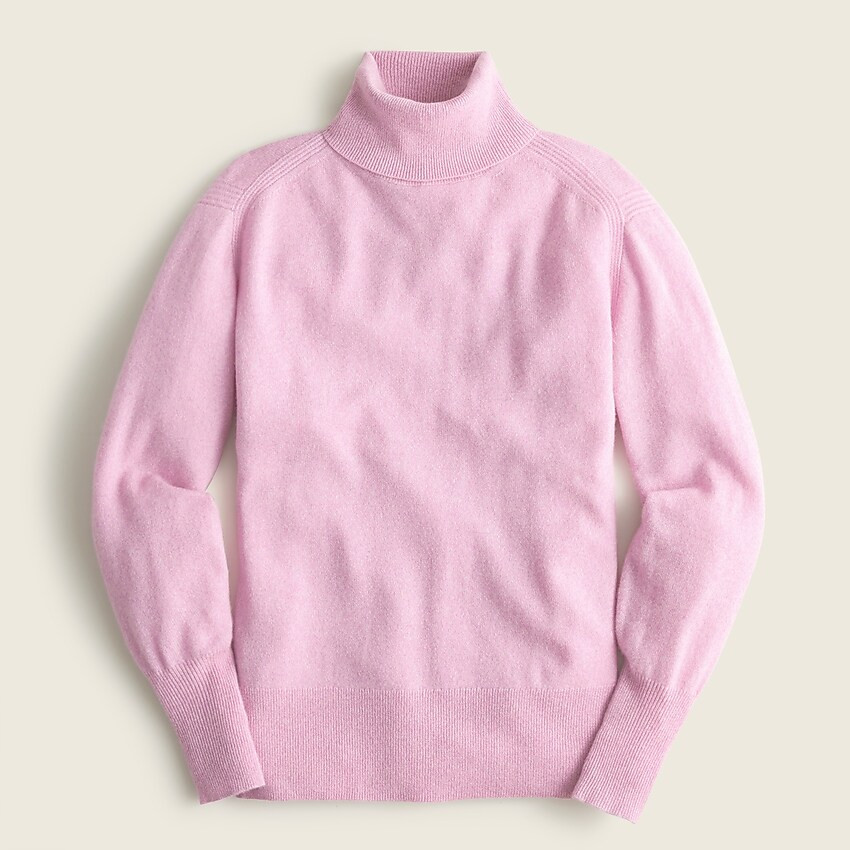 Cashmere marled fold-over turtleneck sweater | J. Crew US