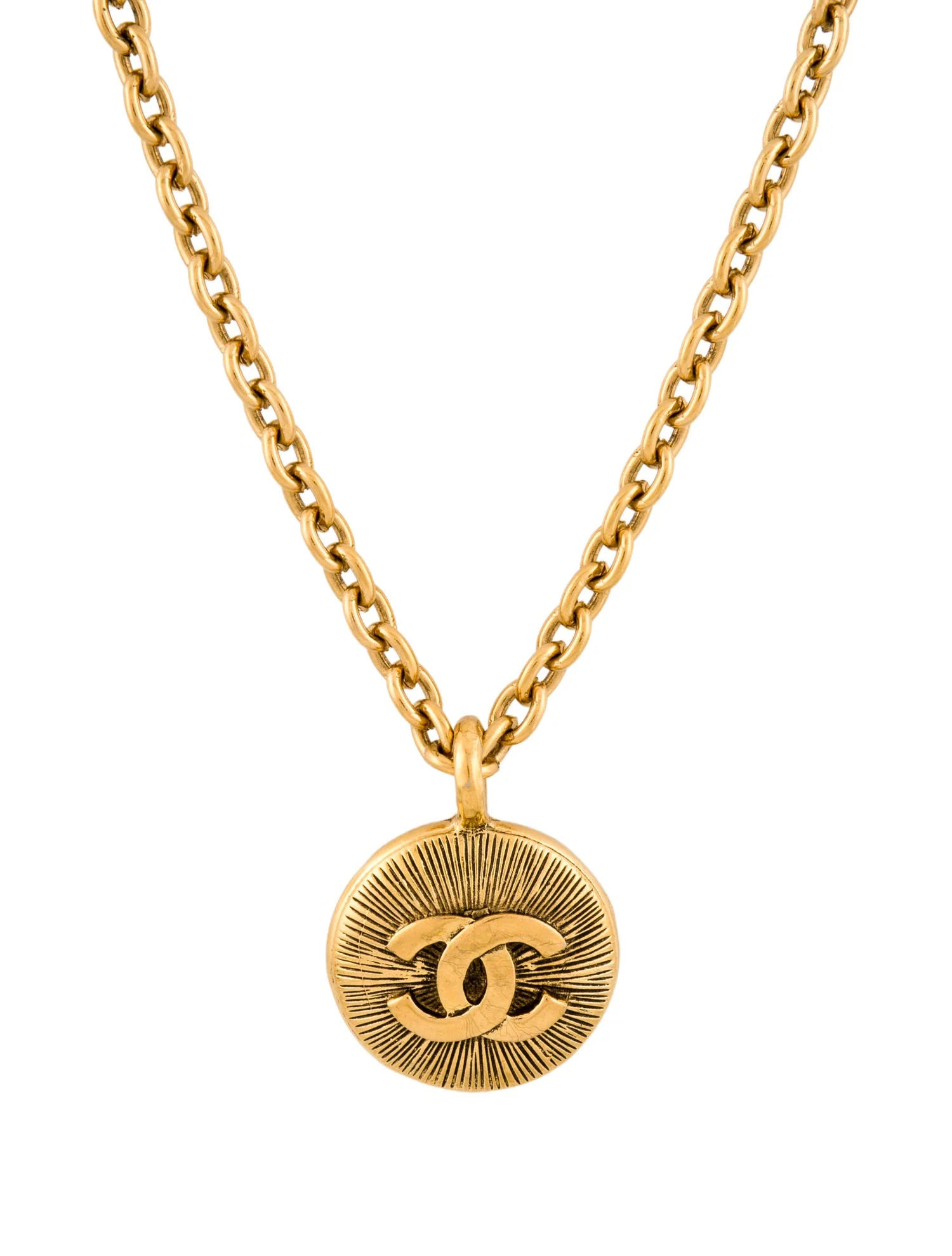 Vintage CC Pendant Necklace | The RealReal