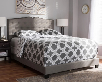 Vivienne Upholstered Bed, Gray | Ashley Homestore