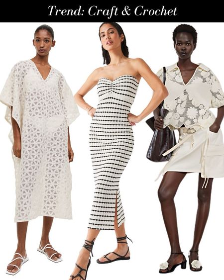 Hook into Spring 24’s nostalgic nod to the 1970s obsession with crafty looking clothes and the wonder of crochet. Warm up to the trend in spring by adding it as a layer in the form of a cardigan or polo top. By summer you’ll be ready to go full-on crochet dress when beach season hits. 

#LTKsummer #LTKuk #LTKspring