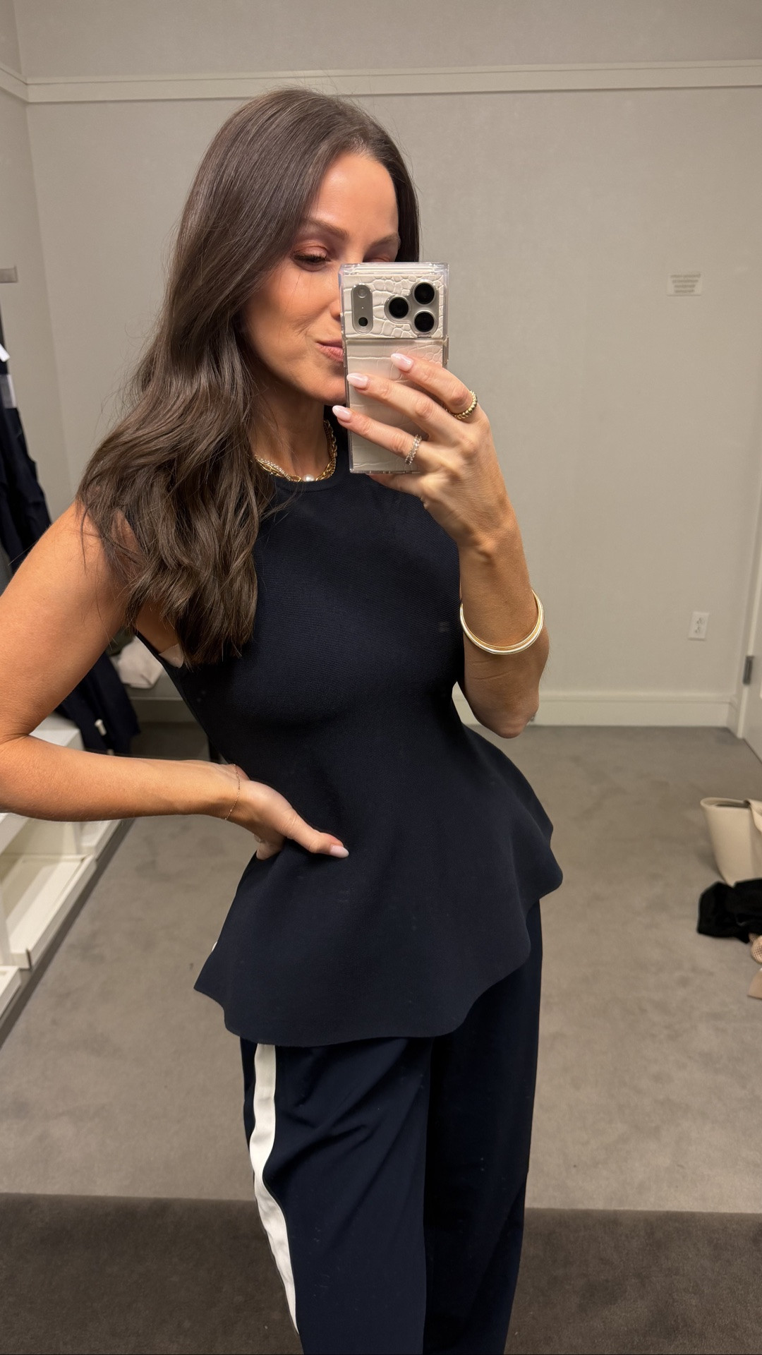 Love the top and the pants! True to size in both.