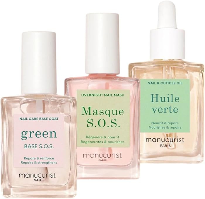 Manucurist Rescue Kit - Nail Care Kit - Nail Repair for Damaged Nails :1 Strengthening Base Coat,... | Amazon (US)