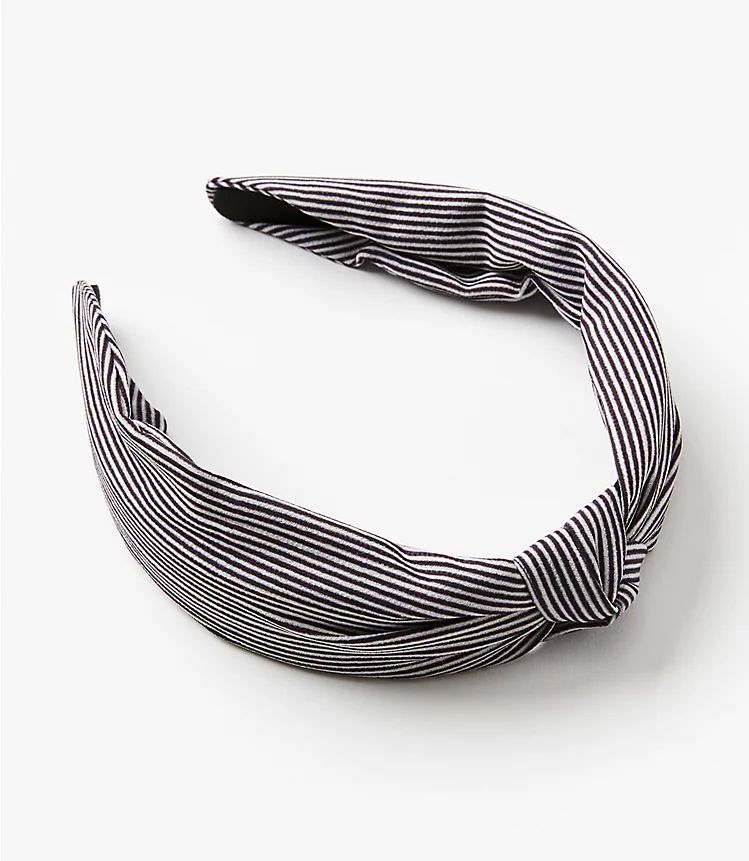 Striped Knotted Headband | LOFT