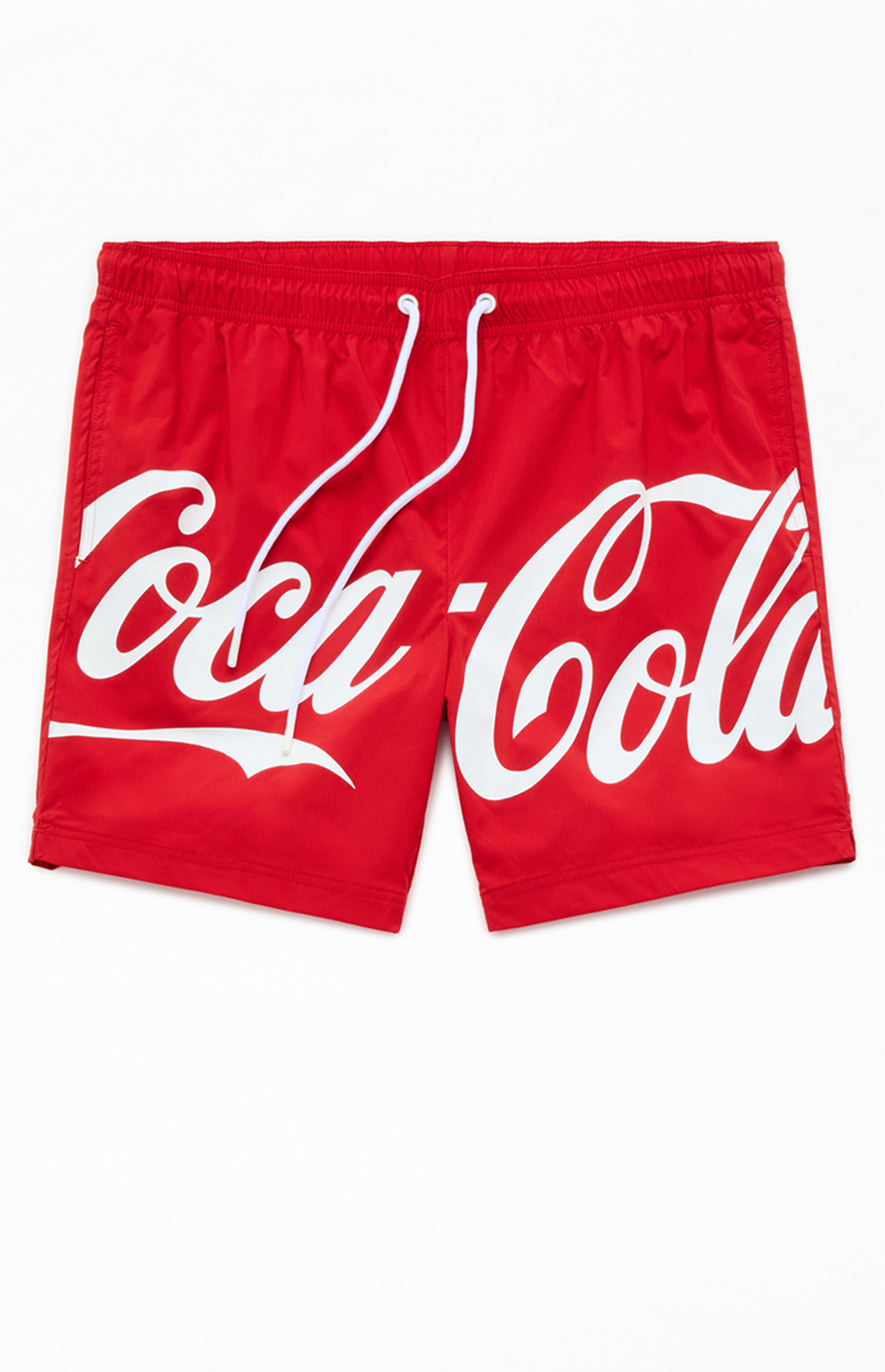 Coca Cola By PacSun Logo 6.5" Volley Swim Trunks | PacSun