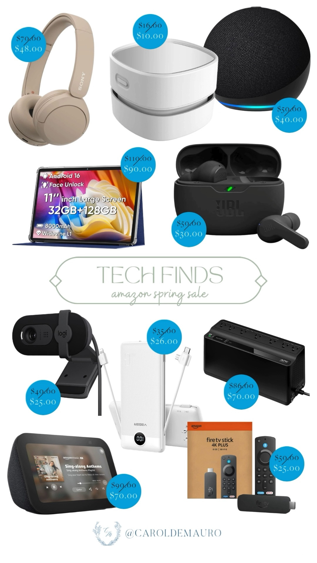 Score major savings on these essential tech finds during the Amazon Spring Sale. From noise-canceling headphones to the latest streaming sticks and smart home hubs, these deals are the perfect way to refresh your gadgets!

electronic gadgets, travel essentials, affordable finds, smart living, home gadgets, home office finds, tech lover, creator favorites 2026

#LTKSaleAlert #LTKU #LTKSeasonal