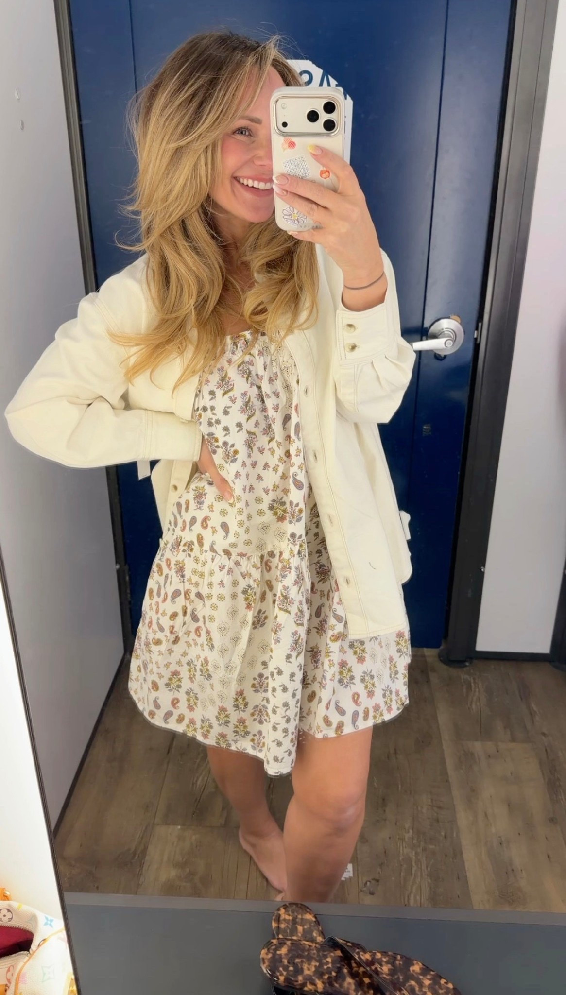Soft girl spring but make it effortless 🤍 this flowy floral mini + lightweight cream jacket is the easiest throw-on-and-go combo. feminine, comfy, and actually flattering (the kind you reach for on repeat). perfect for brunch, errands, or spring events 🌸

wearing a relaxed fit floral dress, neutral layering jacket, and easy everyday staples you can mix all season

#ltkstyle #ltkfinds #springoutfit #floraldress #neutralstyle #springfashion #everydaystyle #momstyle #casualchic #oldnavystyle #layeringpieces