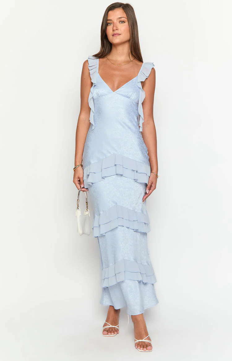 Leilani Blue Maxi Dress | Beginning Boutique (US)