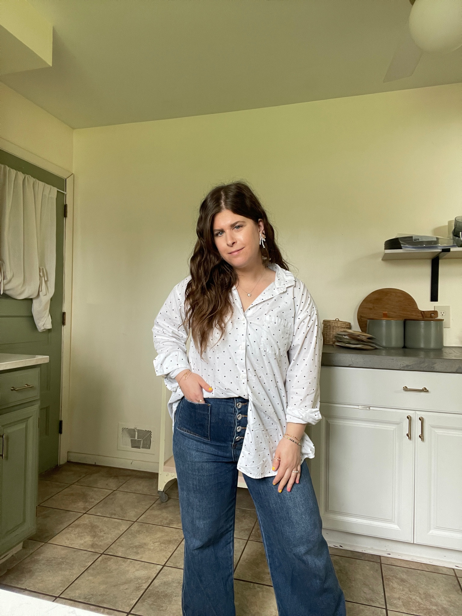 Love doing a half front tuck with these jeans 



#LTKstyletip #LTKSeasonal #LTKfindsunder100