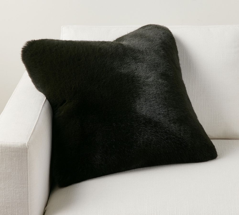 Faux Fur Mink Pillow | Pottery Barn (US)