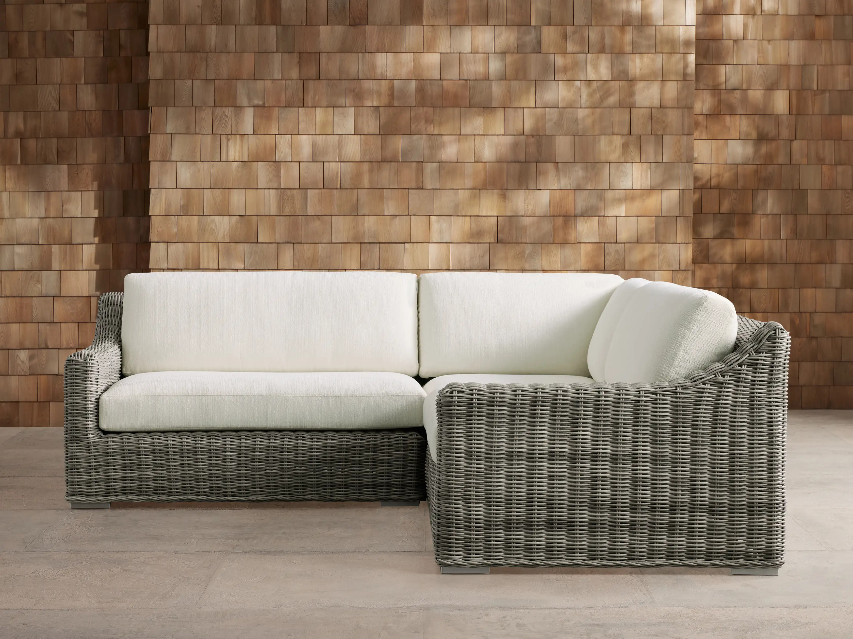 Montauk Outdoor Three-Piece Sectional | Arhaus