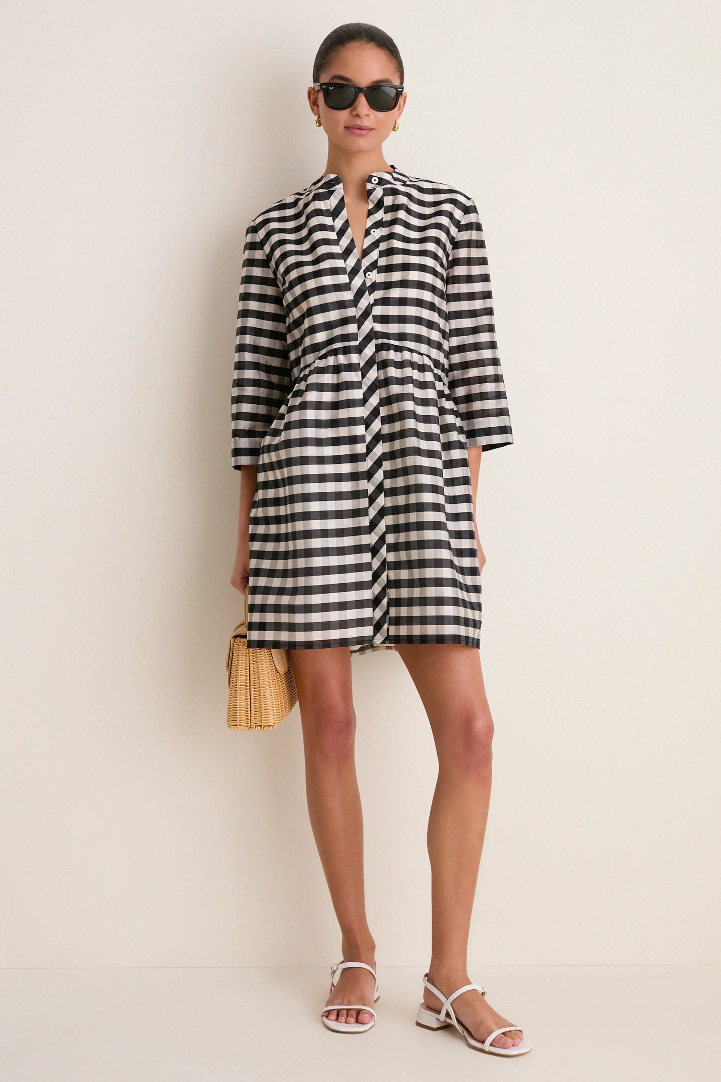 Midnight Check Royal Shirt Dress | Tuckernuck (US)