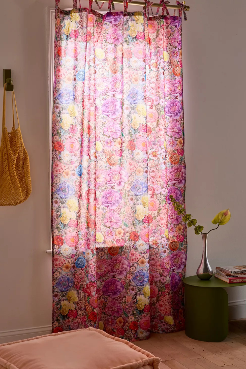 Tiny Scenes Floral Patterned Window Panel | Urban Outfitters (US and RoW)