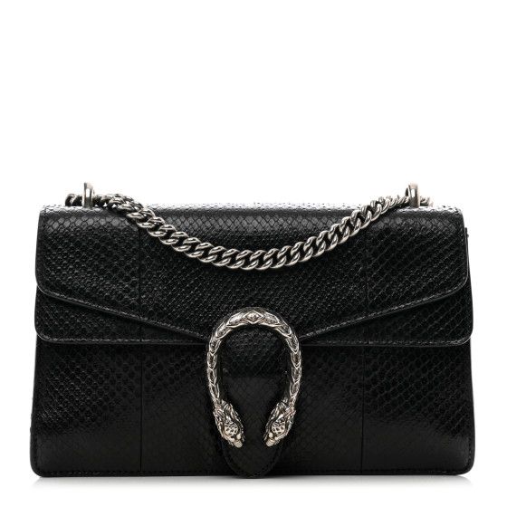 Snakeskin Small Dionysus Shoulder Bag Black | FASHIONPHILE (US)