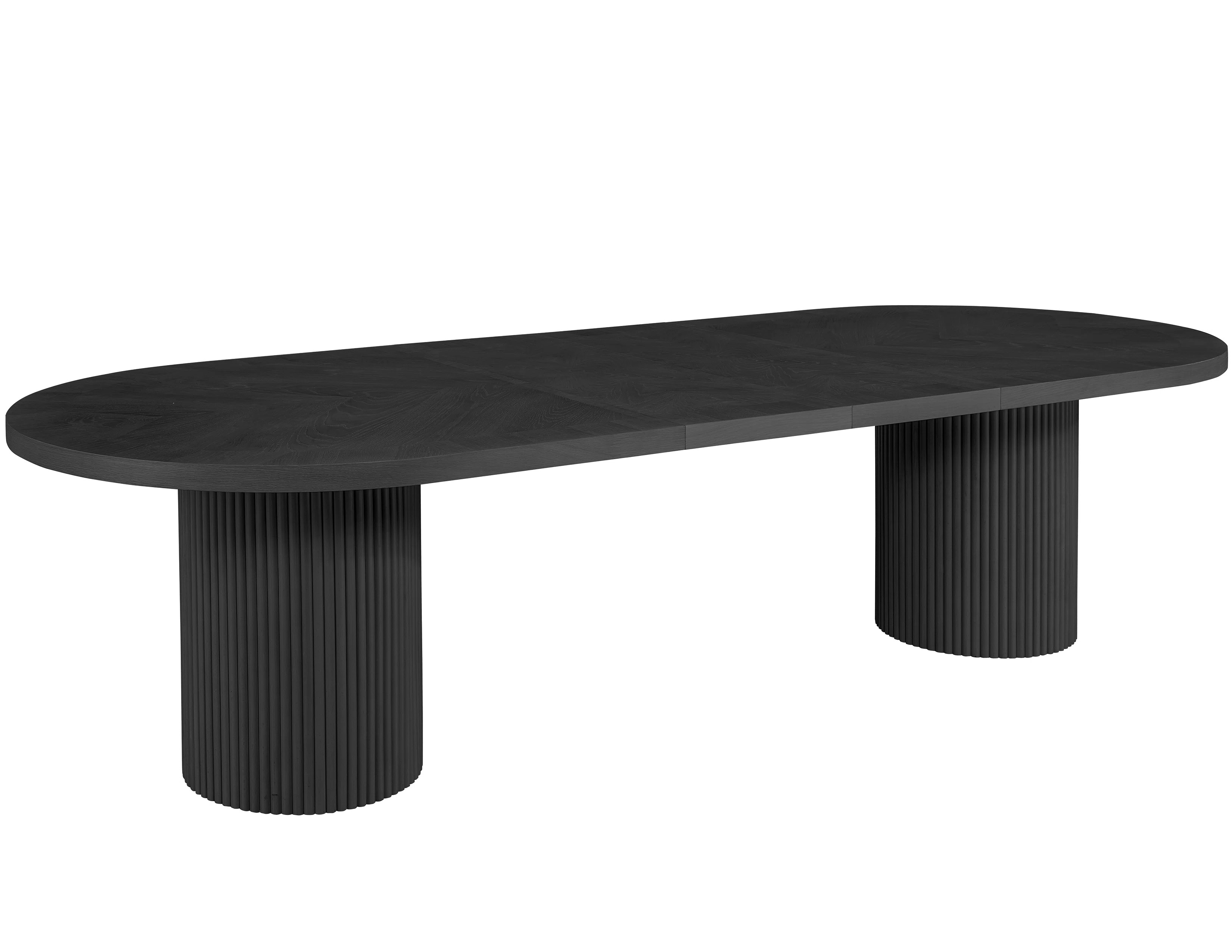 Latitude Run® 123 Inch Oval Solid Wood Oak Dining Table with 2 Extension & Reviews | Wayfair | Wayfair North America