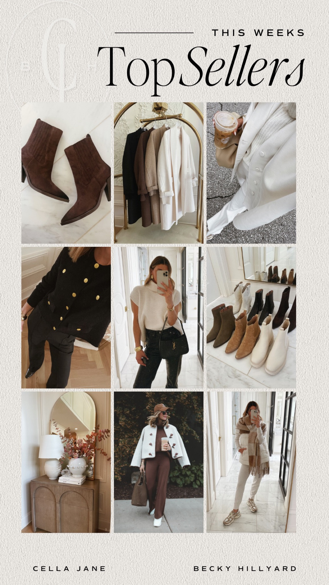 Best sellers/most requested links 