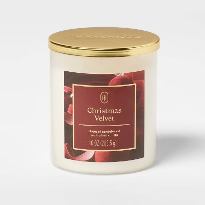 Lidded Christmas Velvet Jar Candle 10oz - Threshold™ | Target