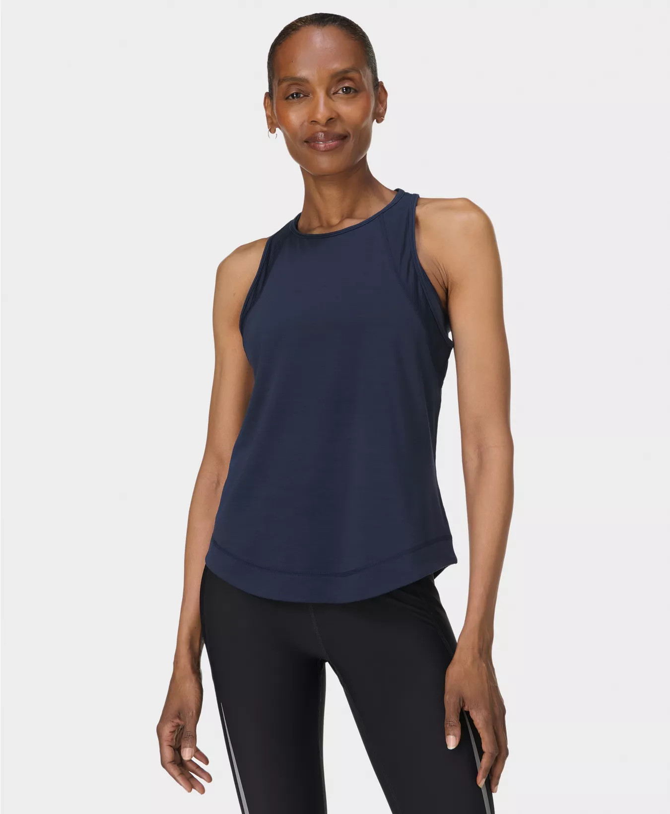 Breathe Easy Mesh Run Vest - Navy Blue | Women's Vests | Sweaty Betty | Sweaty Betty UK