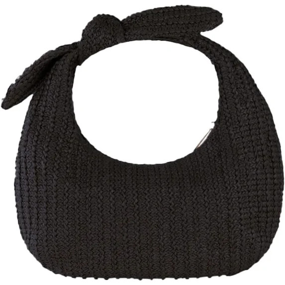 NANAHuang Straw Handbags for Women, Woven Straw Handbag with Bow, Holiday Style Half Moon Bag, Ho... | Walmart (US)