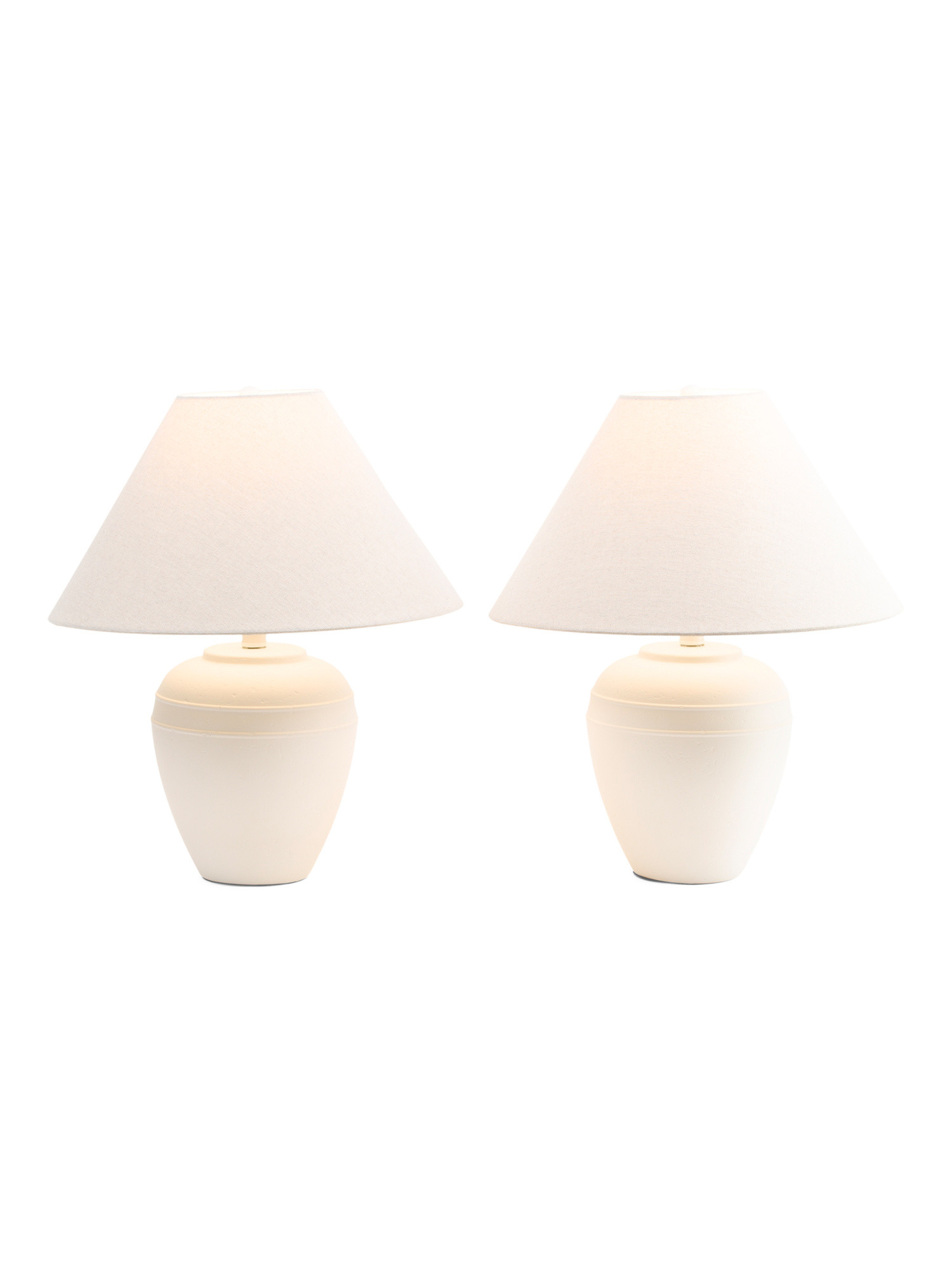 2pk 21in Textured Table Lamp With Tapered Shade Set | Lighting | Marshalls | Marshalls