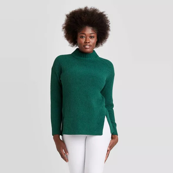 Women's Mock Turtleneck Tunic Pullover Sweater - A New Day™ | Target