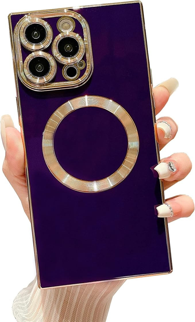 Owncase Magnetic Square Case for iPhone 14 Pro Max [Compatible with Magsafe] Full Camera Protecti... | Amazon (US)