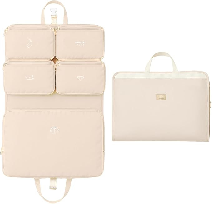 Hanging Packing Cube, Foldable Travel Organizer, Waterproof, Machine Washable, Fits 20" Carry-on,... | Amazon (US)