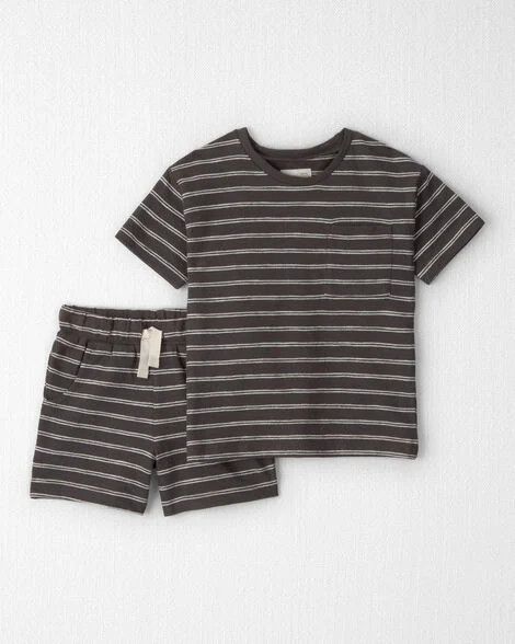Toddler 2-Piece Top & Short Set Made with Organic Cotton in Stripes - Little Planet | Carter's | Carter's Inc